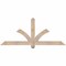 Ekena Millwork Redmond Smooth Timber Gable Bracket, Douglas Fir, 60"W x 25"H x 3 1/2"D x 3 1/2"F, 10/12 Pitch GBW060X25X0404RED00SDF - alternate 1